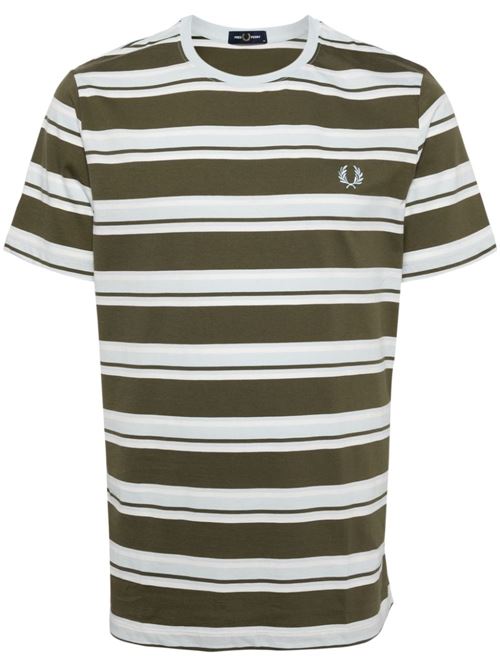 T-shirt uomo a righe FRED PERRY | M6557V25